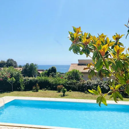 Villa Charmante 2 Chambres Avec Magnifique Vue Mer Et Piscine, Sagone, Corse Sagone (Corsica)